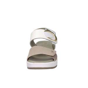 Sandales compensées Donna Serena pour femme, blanc beige, talon de 5 cm, taille 41 - Product Image 3