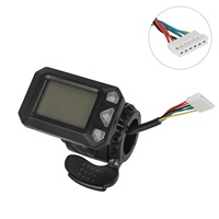 Écran LCD 36V avec poignée d'accélérateur pour trottinette électrique, affichage 36V en fibre de carbone pour écran de 5,5 pouces