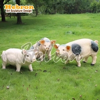 Statue en résine personnalisée en usine, taille réelle, ours, cochon, chien, cheval, animaux, statue DIY, sculpture en fibre de verre, ours polaire