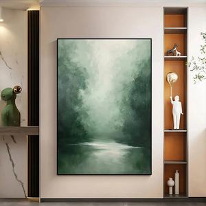 Pintura al Óleo Abstracta Vertical Hecha a Mano, Arte de Pared de Naturaleza Muerta, Pintura Acrílica Pura Pintada a Mano, Lienzo Moderno Relajante para Interiores - Product Image 4