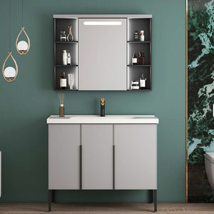 Miroir LED Foshan 32 pouces moderne pour ensemble de coiffeuse de salle de bain <span class=keywords><strong>sous</strong></span> l'évier avec toilette pour lavabo de maison ou de villa - Product Image 1