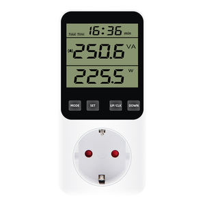 Neuer Digitaler Stromzähler mit LCD-Anzeige, Wattmeter-Steckdose zur Überwachung von Wattzahl und kWh-Verbrauch, EU/FR/US/UK/AU/BR-Stecker, Stromverbrauchsmesser - Product Image 1