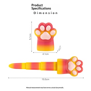 Meilleure vente 2026 : Mini épée rétractable en forme de patte de chat imprimée en 3D, jouet anti-stress, décoration créative, cadeau pour enfants - Product Image 2