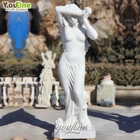 Fabriqué En Marbre Décoratif Grande Femme Statues De Jardin
