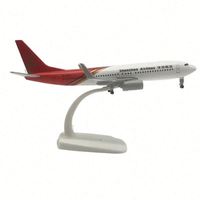 Cadeau d'entreprise promotionnel, modèle d'avion Boeing 737 en alliage moulé sous pression à l'échelle 1/200, 20 cm