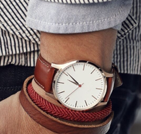 Montre pour homme en acier 316L avec verre saphir, OEM ODM personnalisée, fabricant certifié CE ISO