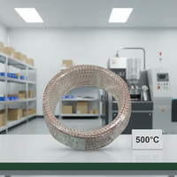 Câble chauffant industriel Fongming 10AWG en cuivre nickelé, résistant au feu 500°C, isolé en fibre de verre, conducteur toronné 600V