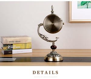 <span class=keywords><strong>Relojes</strong></span> <span class=keywords><strong>de</strong></span> mesa <span class=keywords><strong>de</strong></span> escritorio Retro redondos para decoración del hogar <span class=keywords><strong>de</strong></span> estilo antiguo europeo para oficina <span class=keywords><strong>de</strong></span> estudio en casa - Product Image 4