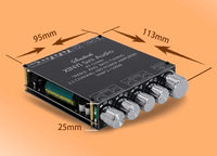 Module d'amplificateur audio 2.1 canaux XY-S100L/H 50W * 2 + 100W avec réglage des fréquences hautes et basses