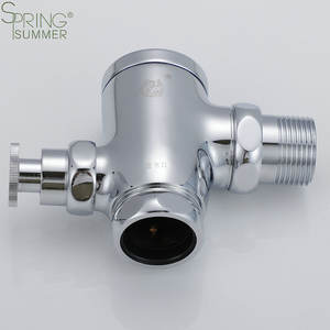 Vanne de <span class=keywords><strong>chasse</strong></span> <span class=keywords><strong>d</strong></span>'<span class=keywords><strong>eau</strong></span> manuelle à <span class=keywords><strong>bouton</strong></span>-<span class=keywords><strong>poussoir</strong></span> pour toilettes, en laiton, avec temporisation, printemps-été - Product Image 4