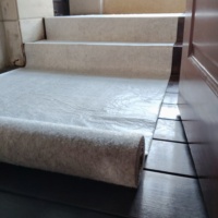 Rouleau de protection de sol en polaire laminé auto-adhésif, antidérapant, imperméable, pour sols en bois dur, carrelage, chantier de construction