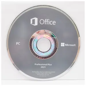 حزمة كاملة من Office 2021 Professional Plus/Office 2021 Pro Plus DVD مفتاح التشغيل عبر الإنترنت مفتاح اللف