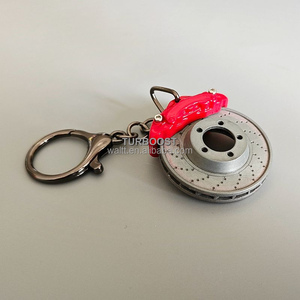 Llavero con pinza de freno | Llavero de disco de freno ventilado | el accesorio definitivo para amantes de los coches - Product Image 1