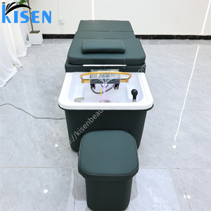 KISEN Thai Japanese <b>Style</b> Foldable Spa Bed with Water Circulation and Built-in 90L Tank for Living Room <b>Head</b> Massage Application - Product Image 6