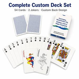 Cartes à jouer personnalisées OEM/ODM |   Jeu de cartes de poker de qualité supérieure |   Cartes-cadeaux promotionnelles pour entreprises |   Conception sur mesure en termes de taille/couleur |   Arrondi - Product Image 4
