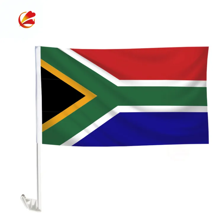 Bandeira de janela de carro da áfrica do sul da cor vibrante