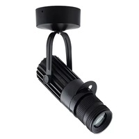 Projecteur LED sur rail en aluminium, CRI 90 élevé, noir, 50 000 heures, pour restaurant, peinture, fond photo, bar, KTV, éclairage de projection focalisable