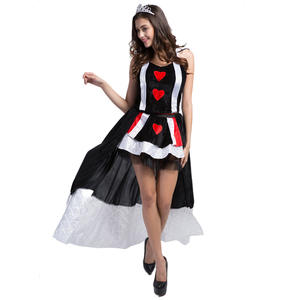 Disfraz Sexy <span class=keywords><strong>de</strong></span> <span class=keywords><strong>Reina</strong></span> <span class=keywords><strong>de</strong></span> <span class=keywords><strong>Corazones</strong></span> para Adultos, Top, Falda, Tiara, Disfraz <span class=keywords><strong>de</strong></span> Halloween - Product Image 5