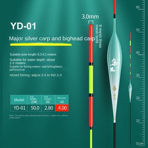 ELEHUA YJPJ407 Big Fish Float Super Llamativo Nano Arenque Plata Bighead Carp High Sensitive Cut Tail Pesca de lanzamiento lejano - Product Image 2