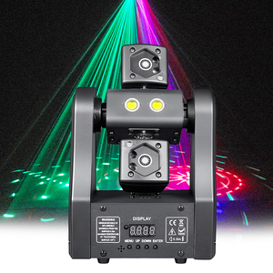 36w Mini Moving Head Laser Light RGB <strong>DJ</strong> Stage Lighting with Dual Gobo Projector LED Beam Effect for Party KTV Bar Wedding Club - Product Image 1