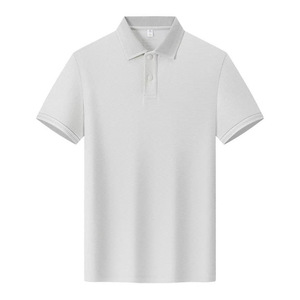 Polo de manga corta, ligero, de algodón, holgado, para verano, con etiqueta y cuello redondo. - Product Image 5