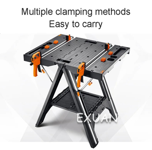 DIY Multifunctional Woodworking Benches Foldable <b>Work</b> <b>Table</b> WX051 Mobile Woodworking <b>Table</b> Cut Saw Portable Carpentry Workbench - Product Image 5