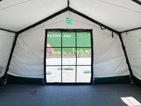 Carpa de Lona Resistente para Acampar al Aire Libre, Tipo Silla de Montar, para 10 Personas, para las Cuatro Estaciones, para África