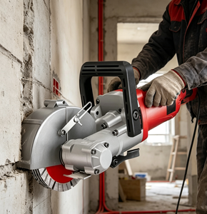 Coupe-mur en béton portable de 133 mm, machine de découpe automatique sans poussière pour la construction et le bricolage - Product Image 1