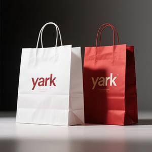 Sacs d'épicerie jetables avec poignée, personnalisables avec logo, recyclables, pour cadeaux de mariage, pour Noël - Product Image 5