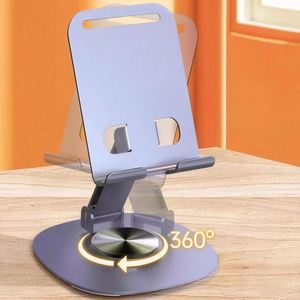 Custom Print Logo 360° Metal Mobile <b>Phone</b> Folding Office Desktop <b>Stand</b> Bracket Holder <b>for</b> Promotional Business Gift - Product Image 4