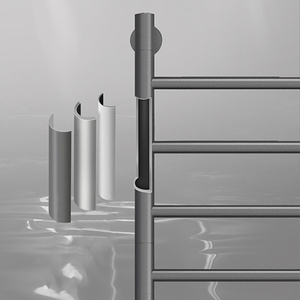 Nouveau chauffe-serviettes de salle de bain <span class=keywords><strong>support</strong></span> de <span class=keywords><strong>support</strong></span> en métal chronométrage porte-serviettes électrique chauffant séchage salle de bain porte-serviettes chauffant ensemble - Product Image 2