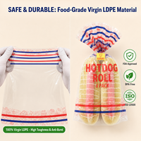 Sacs plats en LDPE micro-perforés de qualité alimentaire avec logo personnalisé pour boulangerie - Vente en gros fabricant