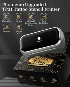 Phomemo TP31 Kabelloser Tattoo-Schablonendrucker, Tragbare Taschen-Thermotransfermaschine für Künstler, Bluetooth-Schablonenhersteller - Product Image 2