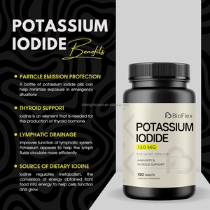 Tabletas de Yoduro de Potasio 130mg por Porción, 120 Tabletas, Suplemento Dietético para la Inmunidad y el Apoyo de la Tiroides - Product Image 4