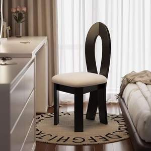 Key Style Solid Wood Dining Chair With <b>Backrest</b> Nordic Minimalist Design Adult Use - Product Image 3