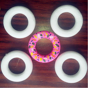 Early Childhood Diy Donut Foam <b>Ring</b> Craft Art Creative Material 7.5cm 9cm <b>Circle</b> Wreath For Kids Artistic Retro - Product Image 1