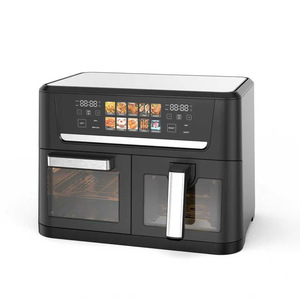 مقلاة هوائية كهربائية ذكية عالية الطاقة بسعة 14 لتر وغرفتين، للاستخدام المنزلي بدون زيت - Product Image 1