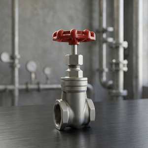 Válvula de Compuerta Roscada de Acero Inoxidable 150 #   CF8 CF8M |   Válvula de Compuerta Roscada de 1/2 a 2 Pulgadas NPT BSPP con Tapa Roscada, Acero Inoxidable SS304 SS316 - Product Image 2
