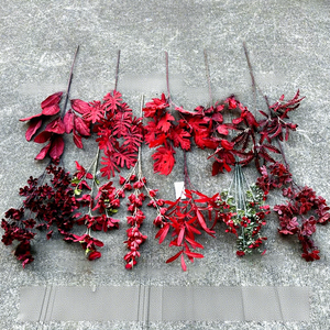 Vente en gros de fleurs artificielles rouges, roses, hortensias pour la décoration de mariage, de la maison et des fêtes - Product Image 3
