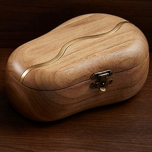 Bamboo Storage <b>Box</b> Handmade Wooden Organizer Traditional Pattern <b>Lockable</b> Lid Desktop Gift <b>Box</b> Customised Size Shape 3-6L 6L - Product Image 1