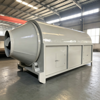 Séchoir Rotatif Électrique Industriel, Capacité de Traitement de 1 Tonne par Heure, pour Noix, Céréales, Haricots, Riz et Maïs