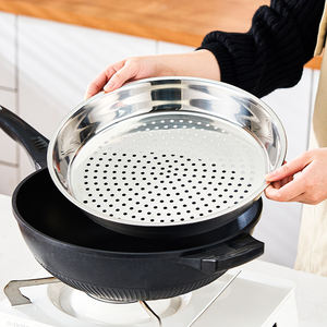 Plaque et plateau de cuisson vapeur réutilisables en acier inoxydable 304, écologiques et compatibles lave-vaisselle, pour la cuisson vapeur des pains dans la cuisine - Product Image 1