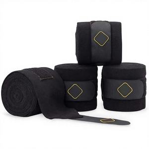 Polo Wraps for Horses Leg Bandage-Exercise Training Use Hook Loop Closure Set 4 Snug Fit Breathable Cotton/Fleece/Polyester - Product Image 1