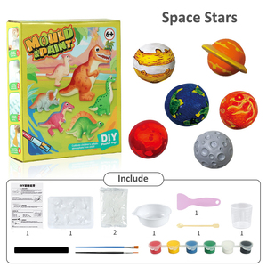 Kids DIY Creative Painting <b>Dinosaur</b> Space Vehicles Plaster Painting Craft Kit <b>Art</b> Set Kids <b>Arts</b> and Crafts Set Painting Kit - Product Image 5