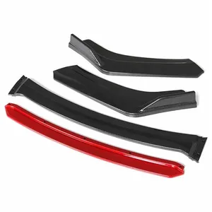 StarNav Pour Mini Cooper R55 R56 F55 Spoiler de pare-chocs avant Noir Rouge Universel Lame de pare-chocs avant - Product Image 6