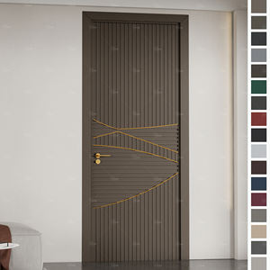 Puerta de Baño Estilo Australiano para Diseños de Hoteles al por Mayor, Puerta Cortafuego Interior Moderna de Madera Color Blanco - Product Image 5