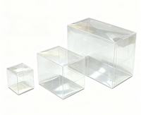 Boîtes d'emballage en plastique pliables transparentes PVC/PET, conteneur cadeau pliable pour bonbons, jouets, ornements, cosmétiques, artisanat