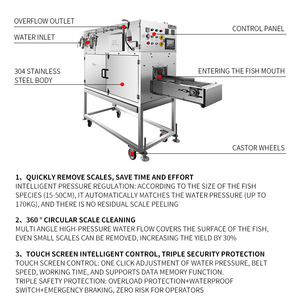Máquina de Descamar Peixe de Alta Pressão Tipo Novo Mais Vendida - Removedor Elétrico de Escamas de Peixe - Product Image 5