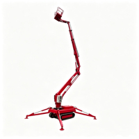 Plateforme de travail aérienne automotrice sur chenilles, hauteur de plateforme max. 10 m, hauteur de travail 12 m, charge utile 200 kg, pour murs rideaux