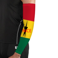 Manchon de bras personnalisé avec drapeau national de la Grenade, protège-bras élastique imprimé pour la randonnée, la pêche, le cyclisme, l'école, le quotidien et les trajets domicile-travail